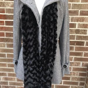 Black and white herringbone dress jacket  size M